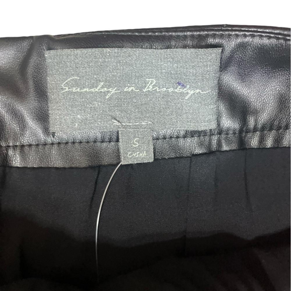 Sunday in Brooklyn for Anthropologie Faux Leather Skirt NWT - Picture 8 of 11